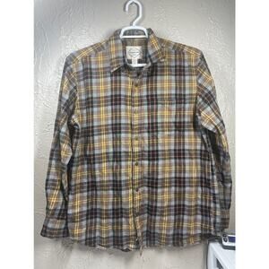 St Johns Bay brown flannel long sleeve mens size large